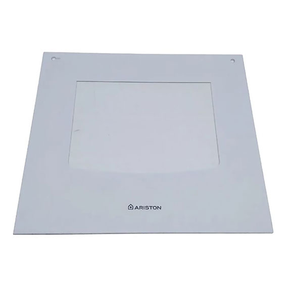 Vidrio Puerta De Horno Cocina Ariston Cg54sg1 Blanco Y Negro