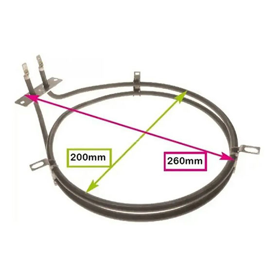 Resistencia Circular Para Horno Ariston MB91.3 CP059 MI99 CP0V9