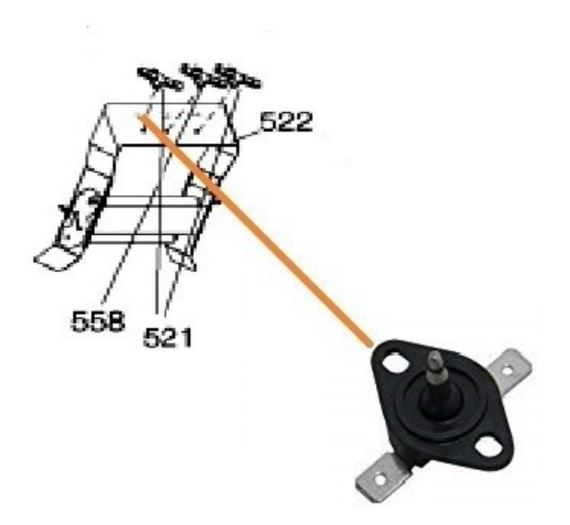 Termostato Sensor Térmico NTC Secarropas Ariston Original C00292949